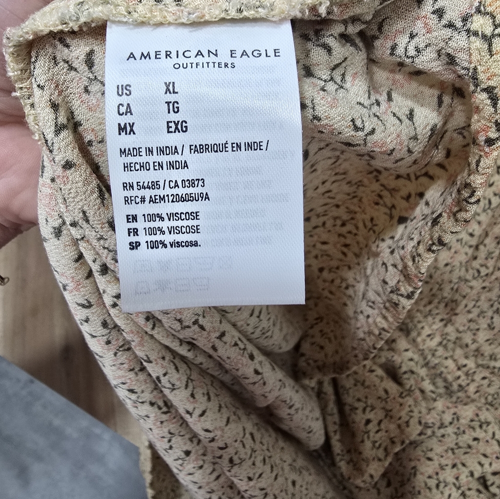 American Eagle Outfitters Butter Yellow Spaghetti Strap Sundress - Picture 9 of 9